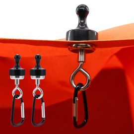 YeulYuuri 2 Sets Outdoor Strong Magnetic Heavy Hook,Heavy Magnetic Tent Magnetic Hook