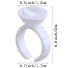 100 pcs White Pigment Glue Ring Cups Tattoo Ink Holder