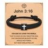 UNGENT THEM Cross Bracelet for Men Faith Religious Christian Easter