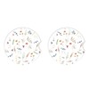 Car Coasters Pack of 2,Cute Small Flower Ceramic Cup Holders