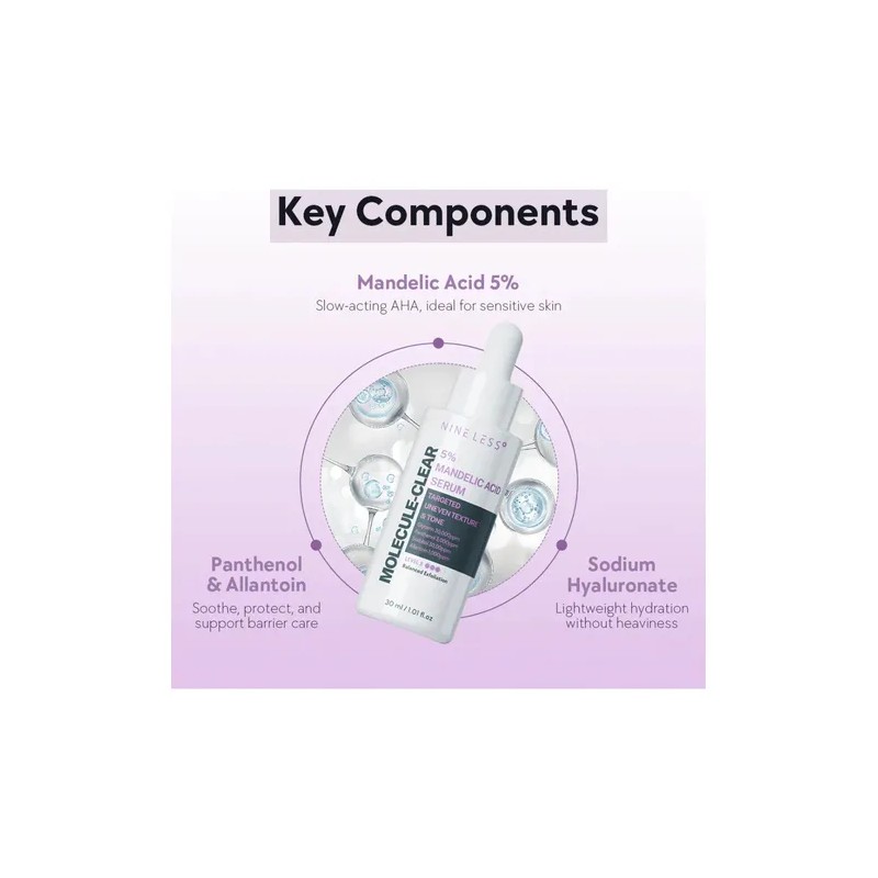 Srum Nineless cido Mandlico 5 Antiacn Exfoliante Suave 30ml