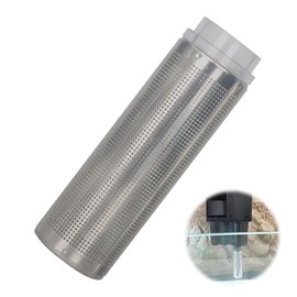 Pavike Aquarium Mesh Filter, Aquarium Mesh Filter Case, Aquarium Supplies, Water Absorbing Pipe, Aquarium Supplies, Easy Installation, Protects Shrimp and Small Fish, External Filter with Inlet Pipe
