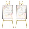 GXFCHYL 2 Pack 46.5 Inches Tall Metal Floor Easel Stand
