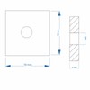 Slot Nut | Threaded Plate 19 x 19 x 4