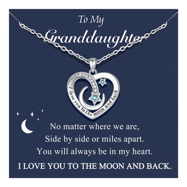 Granddaughter Gifts from Grandma, Necklaces for Teen Girls Jewelry 8-10 10-12 7 9 11 13 14 15 16 18 Year Old Girl Birthday Graduation Valentines Day Christmas Presents Gifts for Teenage Teen Girls Trending 12-14 14-16 14-18 Teen Girls Trendy Stuff