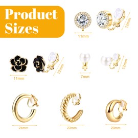 3 pcs Ear Cuffs Set Non Piercing, Spiral Cartilage Clip Earrings, Silver Adjustable Clip On Earrings Fake Earrings Cartilage Helix Wrap Earring Set Cuffs Earrings for Women Men 3 Various Styles