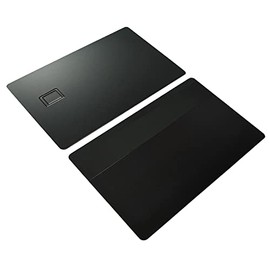 Metal Business Card Brass Matte Black DIY Metal Credit Card with 4442 Chip Slot and Magnetic Stripe for Access Control Hotel Key Cards 2 Pieces Per Box