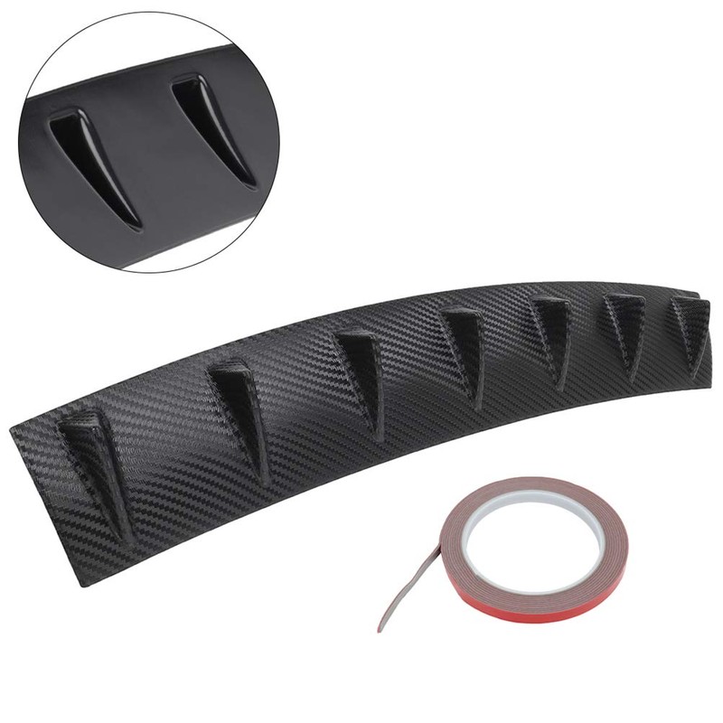 AINTIER Shark Fin Rear Lower Bumper Lip Diffuser Spoiler 7