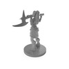 Half Orc Female Barbarian Tabletop DND Gaming Miniature