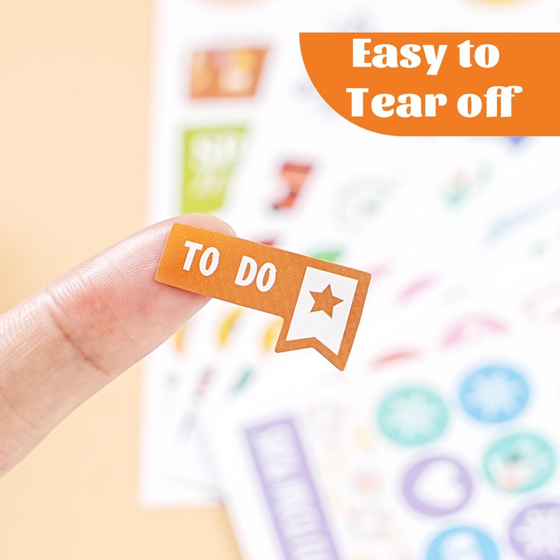 Planner Stickers - 12 Montths & 14 Sheets Journal Stickers