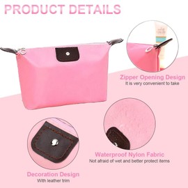 4 PCS Wash Bags,Kids Wash Bag, Wash Bags for Kids, Cosmetic Bag, Portable, Travel Toiletry Bags, Foldable, Dumpling Shape Make up Organisers, Multi-Coloured Small Makeup Bag