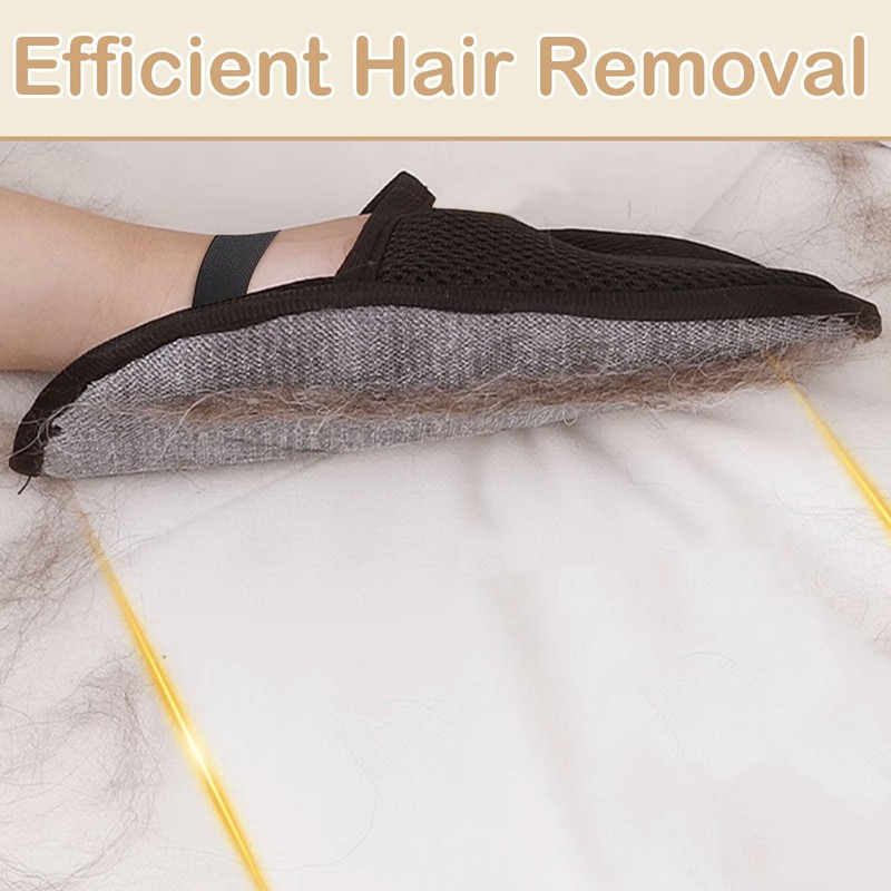 PASDUCHAS 2 PCS Reusable Electrostatic Pet Hair Removal Gloves, Upgraded