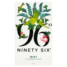 96° Mint Tea - 20 Pyramid Tea Bags, Individually Wrapped, Refreshing, Sweet and Cooling, Biodegradable Plant-Based Bags