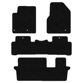 Auto Mat Store Custom Fit 3 Row Carpet Floor Mat Set for 2009-2015 Honda Pilot - Black