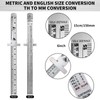 6 Inch 15 cm Pocket Ruler Flexible Precision Stainless Steel