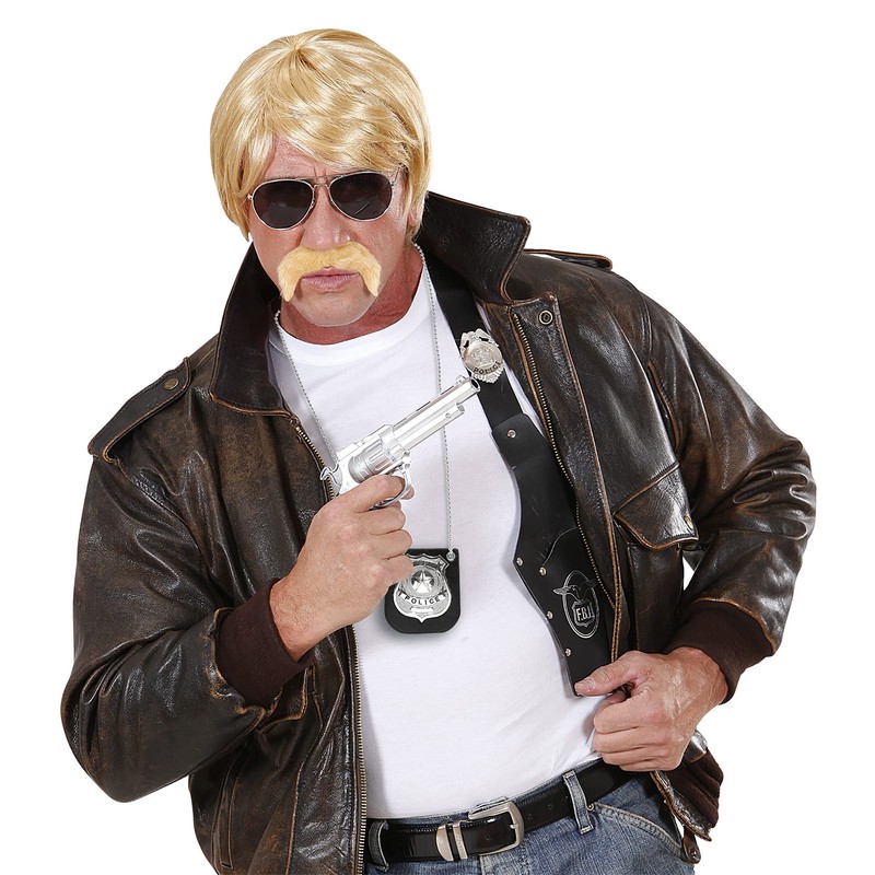 WIDMANN- Halskette mit Polizeiabzeichen, Schwarz, einfarbig, 05851