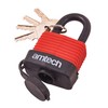 Amtech T0745 40mm Weatherproof Padlock Black & Red
