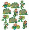 Beistle St Patrick's Day Cutouts, 12"-14", Multicolor