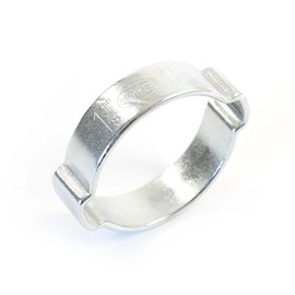 Wiltec 2-Ear Clamp 1 1/8 Inch 27-31 mm Galvanised B10 for Hoses Clamp