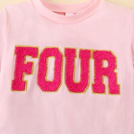 ATCTBOGFS Toddler Kids Baby Girls Birthday Outfit Two/Three/Four/Five/Six Embroidery T-shirt Colorful Rainbow Mesh Tulle Tutu Skirts Summer Spring Clothes 2PCS