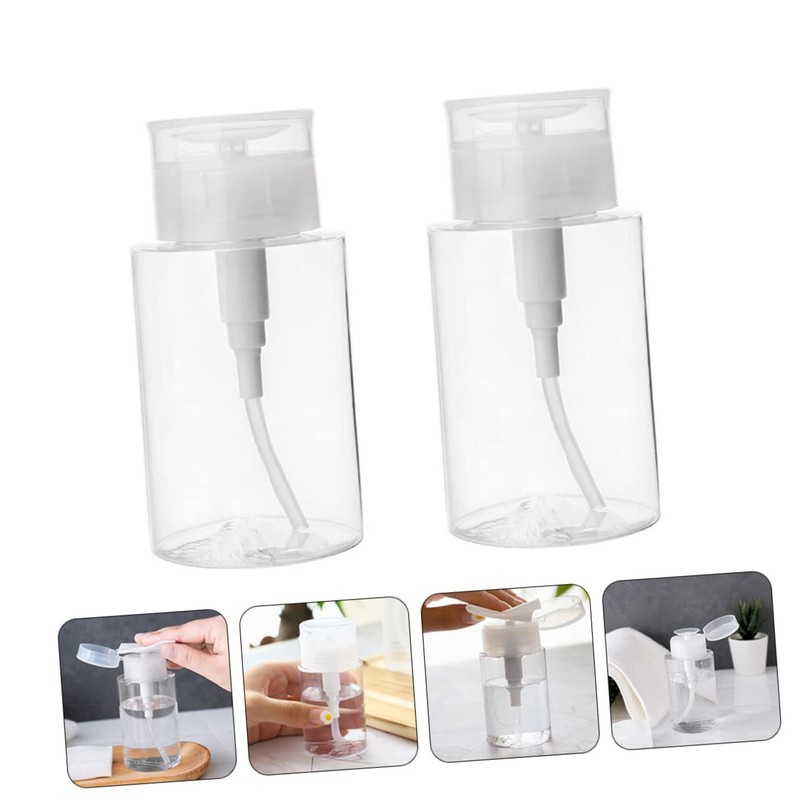 Outanaya Squeezable Toiletry Bottles 2 Pack 300ml Petg Travel Containers