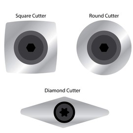 Savannah Carbide Turning Tool Large Size (3 Piece Set - All 3 Turning Tools) Includes Diamond Shape, Round and Square Turning Tools With Comfort Grip Handles