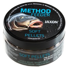 Jaxon Soft Pellets 8/10 mm 50 g for Method Feeder Method Carp Fishing Carp Fishing Groundbait (Bream Belge/FM-KC03)