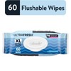 Cottonelle UltraFresh XL Flushable Wipes, 1 Flip-Top Pack, 60 Wipes