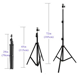 Projector Floor Stand, Folding Portable Tripod Mount - Adjustable Height 29" to 70"