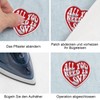 2 Pieces Iron-On Patches, "All You Need is Love" Sew-On