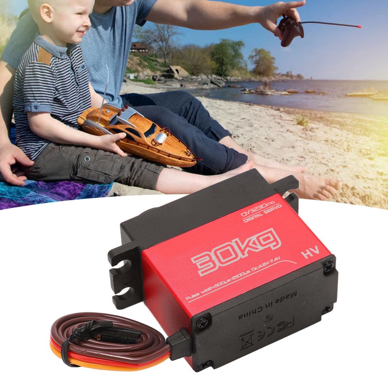 RC 30KG Servo Quick Response Aluminum Alloy 180 Degree Waterproof