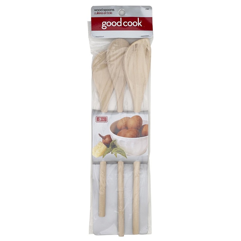 3 Piece Classic Wood Spoon Set