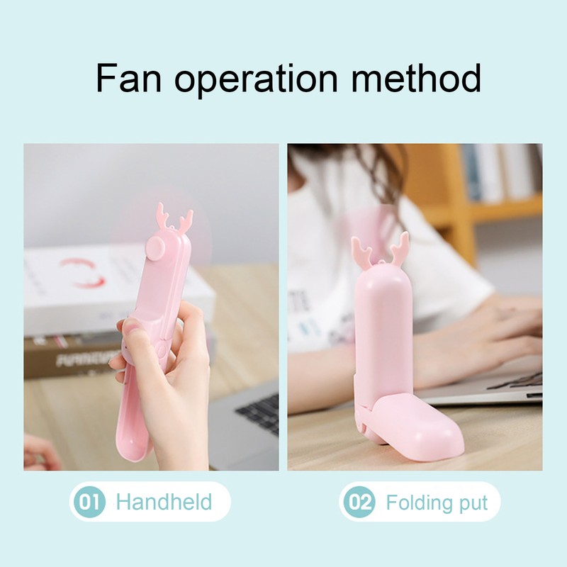 Handheld Fan Mini Small Folding USB Rechargeable Mobile Water Replenisher