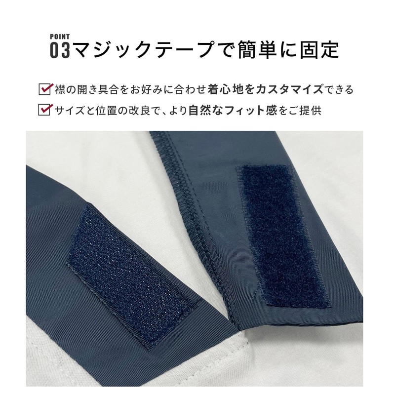 Okini Men's T-shirt Hanjuban, For Kimono (M, [1] Navy), [1]