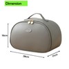 KEAIDUO Insulated Lunch Bag for Women, PU Leather Lunch Cooler