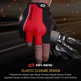RIVBOS Cycling Gloves Bike Gloves for Men Women with Anti-Slip Shock-Absorbing Pad for Bicycle/Workout/Road Bike/Gym/Driving CHG002