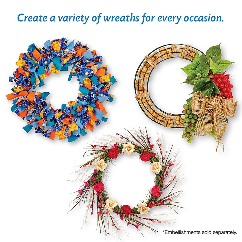 FloraCraft Wire Wreath Form 12 Inch Green