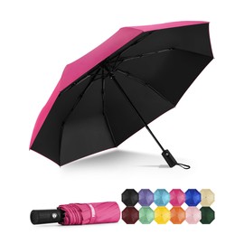 Yoobure Windproof Travel Umbrella, Automatic Umbrellas for Rain, Portable & Compact Umbrella for Backpack, Sun Umbrella for Walking, Folding Small Umbrella for Car, Lightweight Strong UV Protection | Yoobure