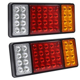 Biqing Truck Rear Light Bar,36 LED Trailer Tail Lights Integrate Reverse Light/Running Light/Brake Light/Turn Signal Light 24V for Trailer Truck Van Caravan,2pcs