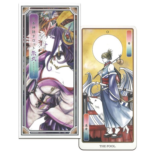 Tarot Cards, Divination Telling, Japanese Mythology Tarot, Festival 2, Large Arcana Drawn by Yamamoto Tanaoki (22 Cards + 2 Substitute Cards)