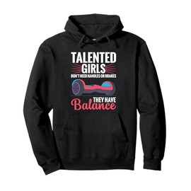 Hoverboarding Girls One Wheel Hoverboard Electric Scooter Pullover Hoodie