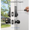Veise Keyless Entry Door Lock with 2 Knobs, Electronic Backlit