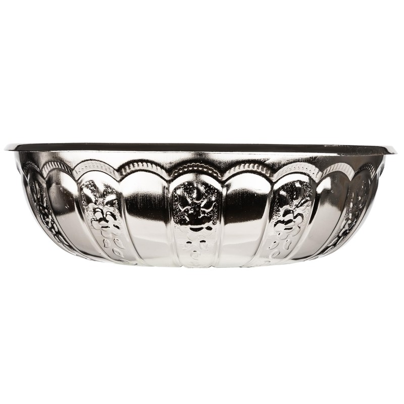 Alisveristime 1.06 Qt Turkish Hammam Bath Bowl, Traditional Metal Construction,
