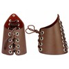 Thajaling 2 Pieces Medieval Archery, Viking Cuffs LARP, Wide Leather