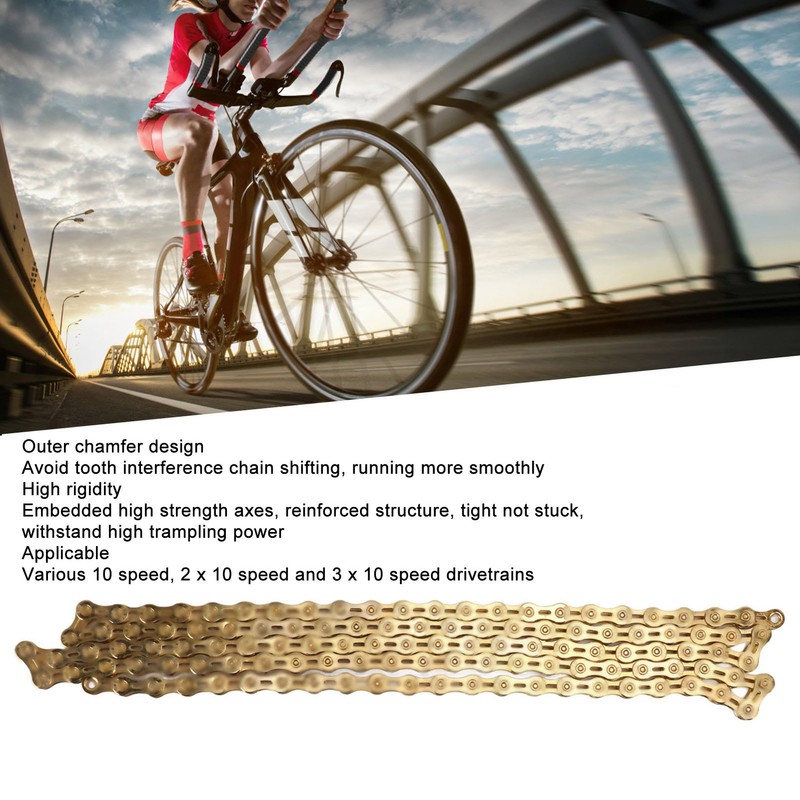 Bike Chain 10 Speed Half Hollow Variable Speed Chain Mountain