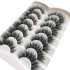 Pooplunch False Eyelashes 8D Cat Eye Volume Wispy Clusters Faux
