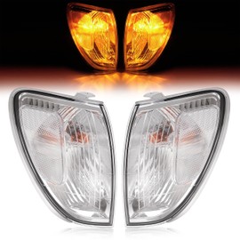 HECASA Pair Corner Lights Compatible with 1998-2004 Toyota Land Cruiser Replacement for 81520-60350 81510-60480 Corner Lamps Parking Light Assembly Plastic Clear Lens