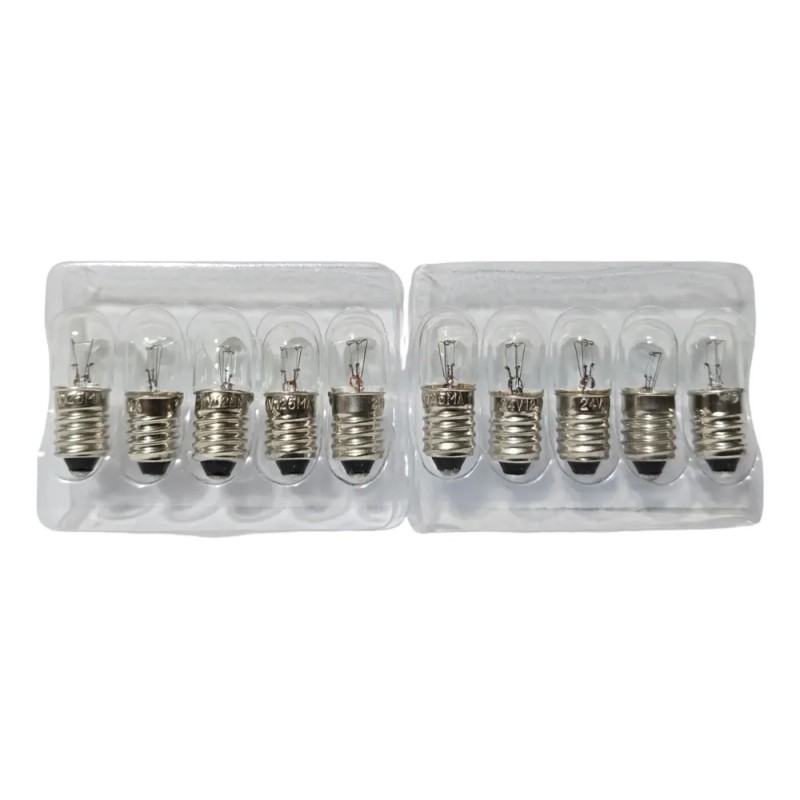 Foco E3041 24v 3w Rosca E10 10x28 10pz Facturamos