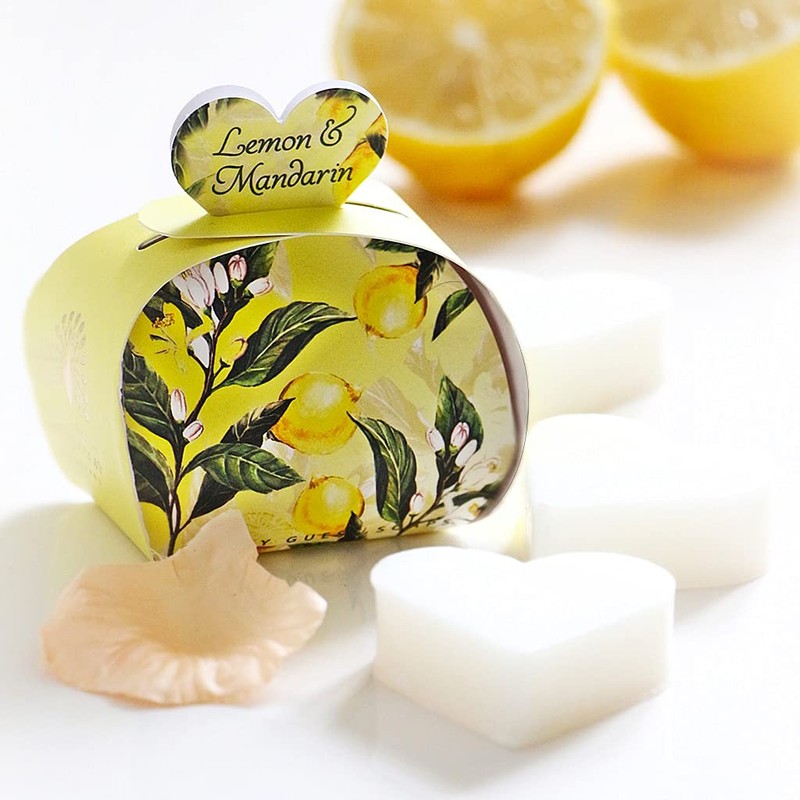 The English Soap Company, Luxury Packed Guest Soaps, Lemon &