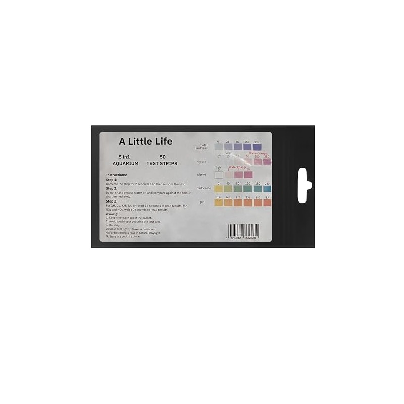 A Little Life 5 in1 Aquarium Test Strips, (50 Strips)